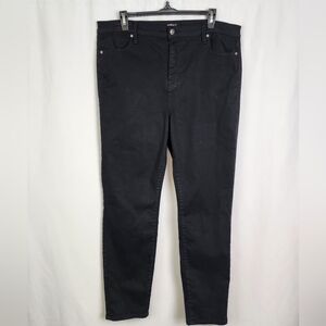 Women's Buffalo David Bitton Hanna Black High Rise Skinny Jeans Size 14 NWOT